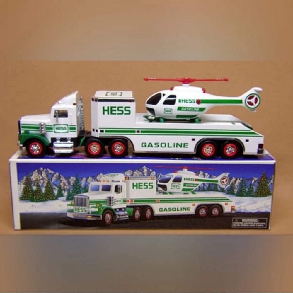 1995 COLLECTABLE Hess Toy Truck And Helicopter In Original Box